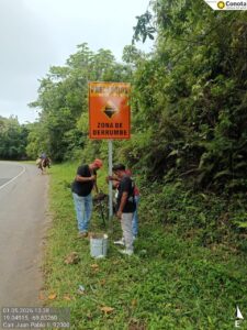 MOPC interviene de manera inmediata deslizamientos en tramo Majagual de la carretera Juan Pablo II